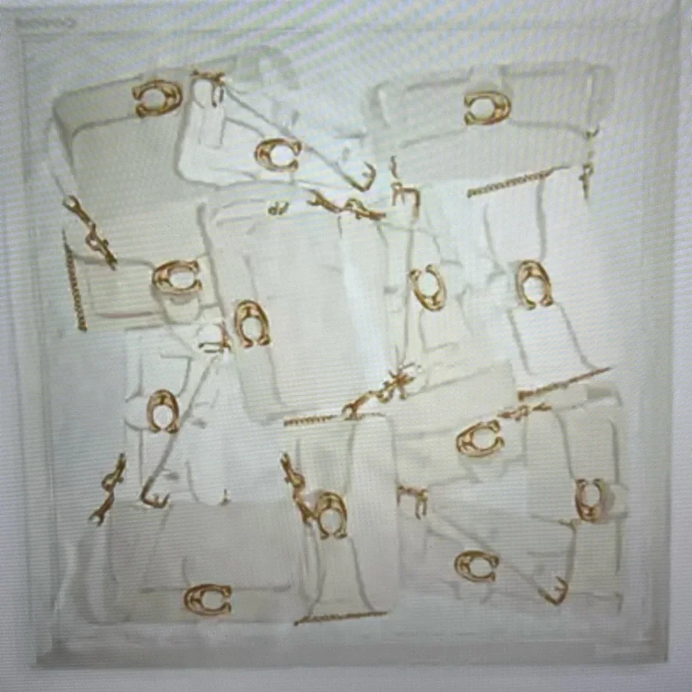 🪷 COACH TABBY BAG PRINT SILK SQUARE  SCARF 🪷 NWT 🪷 - Picture 13 of 16